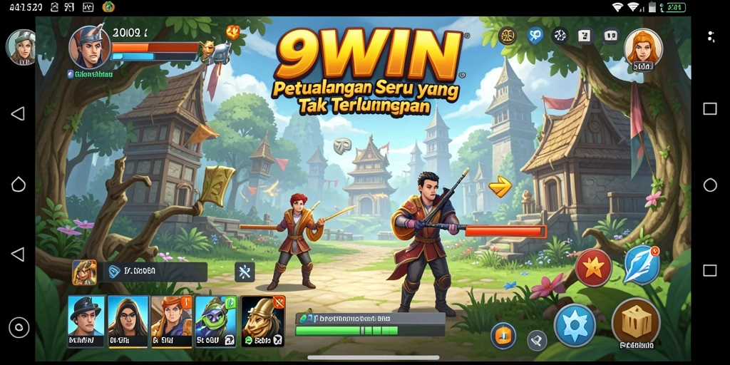 Tampilan gameplay seru dalam 9WIN dengan berbagai tantangan petualangan.