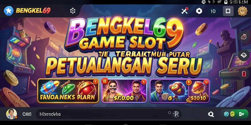 Tampilan gameplay menarik dari BENGKEL69 dengan grafik yang memukau.