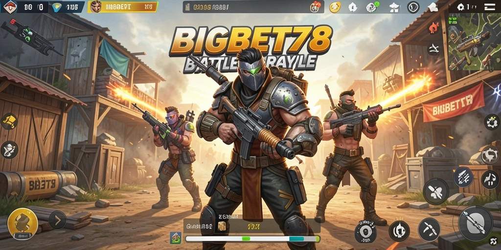 Tangkapan layar menampilkan gameplay mendebarkan di arena Battle Royale.