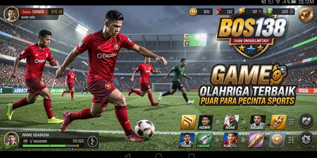 Screenshot BOS138 menunjukkan aksi seru dari gameplay olahraga.