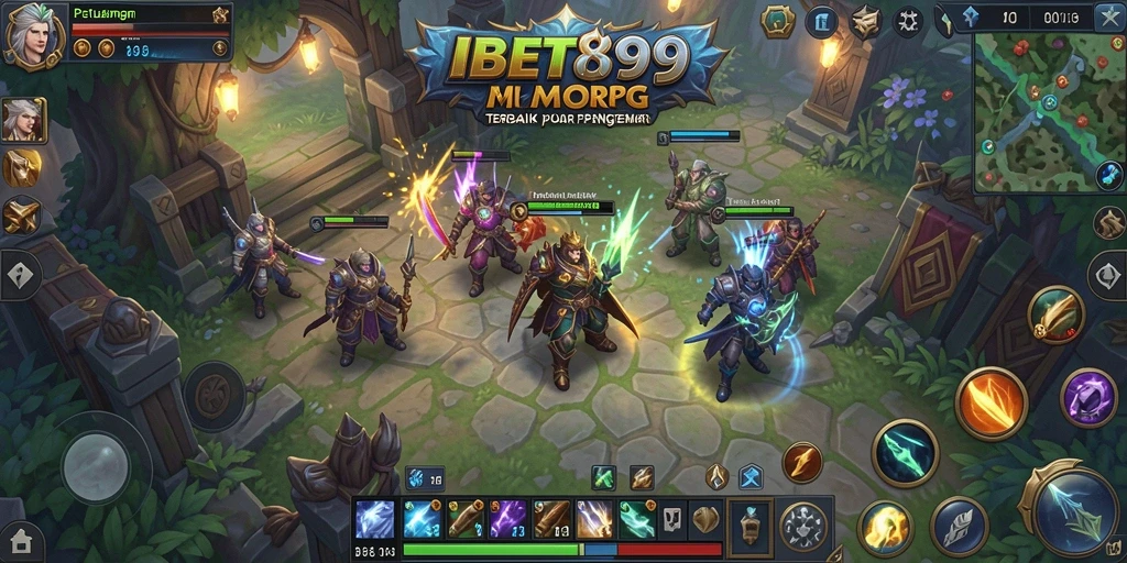 Tampilan gameplay menakjubkan dari IBET899 dengan petualangan MMORPG seru.
