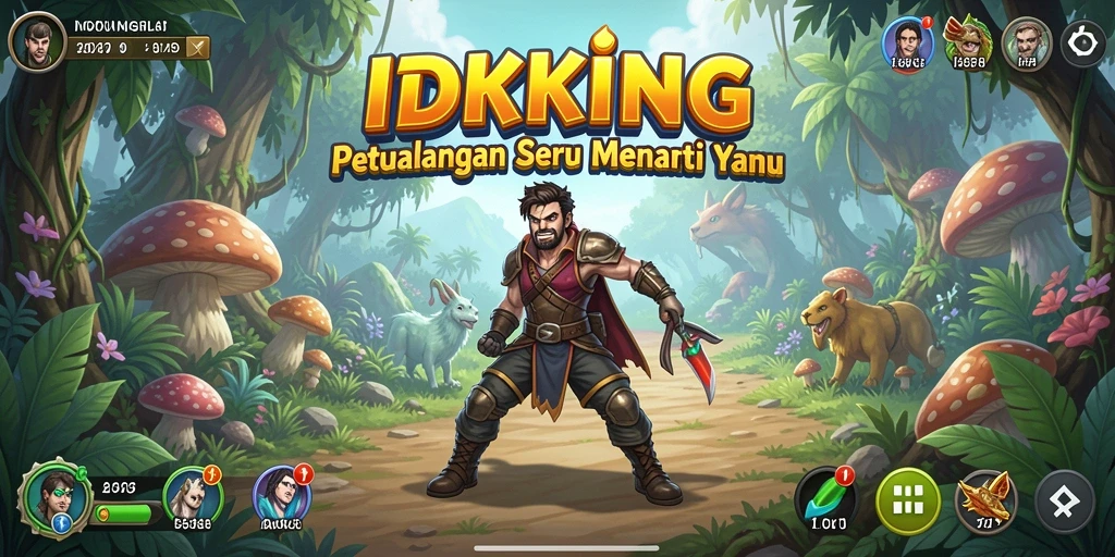 Gameplay IDRKING yang menarik dalam petualangan yang mendebarkan.