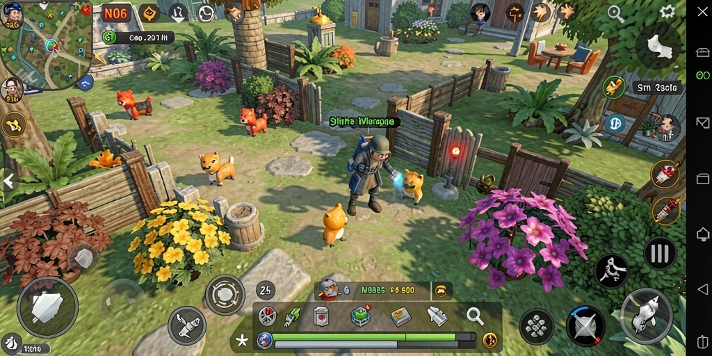 Screenshot N06 menampilkan gameplay interaktif yang seru dan dunia virtual yang kaya.