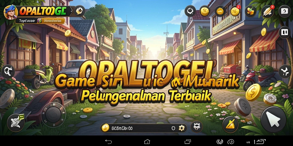 Screenshot utama OPALTOGEL menampilkan gameplay simulasi yang mendebarkan.
