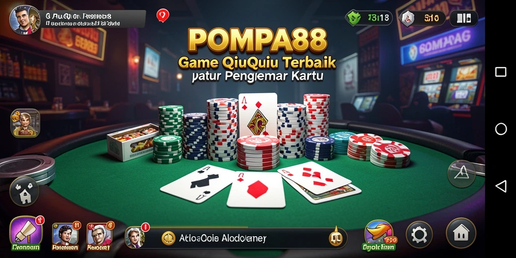 Gameplay seru dalam POMPA88 dengan kartu QiuQiu.