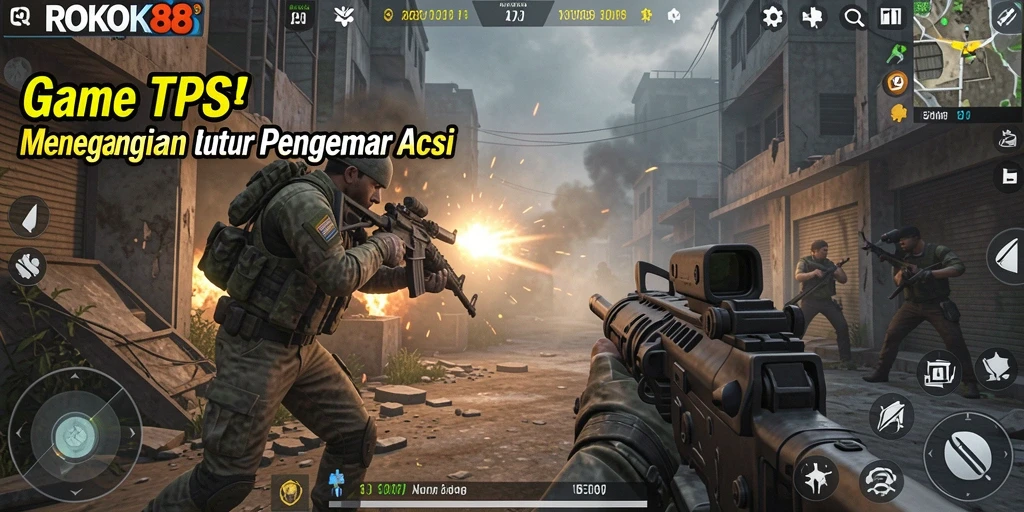 Tampilan gameplay ROKOK88 yang menegangkan dan seru.