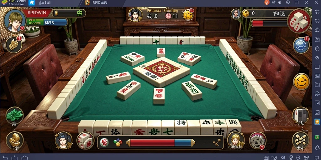 Screenshot utama RPIDWIN menampilkan gameplay keseruan Mahjong.