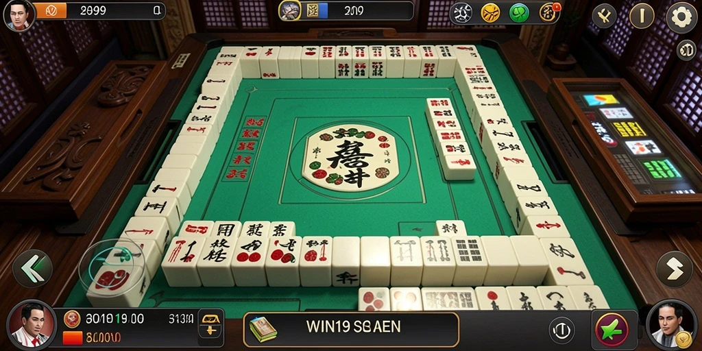 Tampilan gameplay Mahjong yang menarik di WIN199.